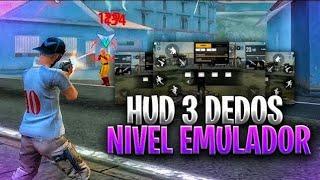 LOS MEJORES HUD BRASILEÑO A 3 DEDOS  Nivel EMULADOR  Garena Free Fire