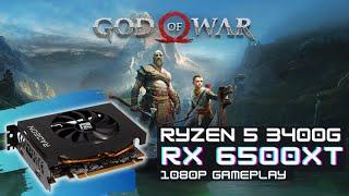 AMD Ryzen 5 3400G + Radeon RX 6500 XT in God of War  1080p  PCIe 3.0