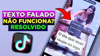 Função de VOZ FALADA do TikTok não Aparece? Veja Como Resolver