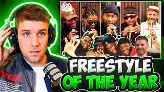 FREESTYLE OF THE YEAR  Rapper Reacts to Harry Mack x Coast Contra - Acapella Cypher REACTION