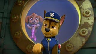 Chase and merpup Skye   Paw Patrol scene