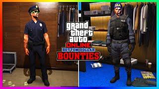 NEW Police Outfits UNLOCK Cop Clothing BOTTOM Dollar Bounties Money GTA 5 DLCGTA Online Update