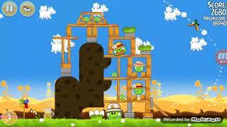 Angry Birds Seasons chromeclassic birds and pigs sprites gameplay