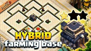 th9 base hybrid farming base Clash of Clans