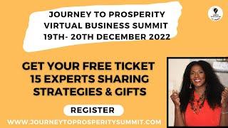 Journey To Prosperity Summit Business Free Virtual Event