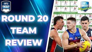 Round 20 Review  AFL Fantasy 2024