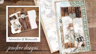 Removable & Interactive Scrapbook Album Cover