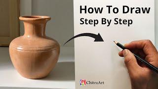 How To Draw Pot Still Life with Pencil Shading Step By Step Drawing for Beginners  Object Drawing