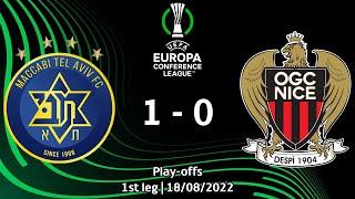 M. Tel-Aviv vs Nice  1-0  UEFA Europa Conference League 2223 Play-offs 1st leg