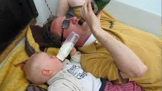 Like Father like Baby -  Cute Babies trying to Copy Daddy Funny way Compilation