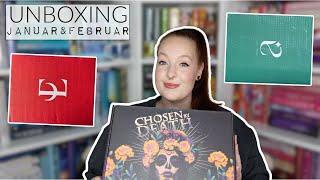 UNBOXING JANUAR & FEBRUAR 2024 - Bloggerboxen Afterlight & Evernight  reading with Maren