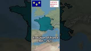 EVOLUTION OF FRANCE  #map #maps #france #french #mapping #evolution #history