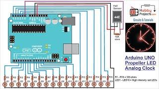 Arduino UNO Propeller LED Analog Clock