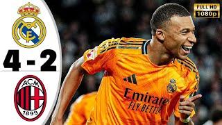 Real Madrid vs AC Milan 4-2 • Champions League 2024 Highlights • All Goals • Hasil Bola Tadi Malam