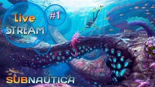 SUBNAUTICA - прохождение на ПЛАТИНУ #1  знакомство с подводным миром