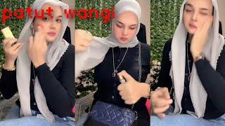 awek tudung bersiap nak kerja