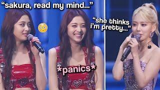 Yunjin got *speechless* during their fan meeting because of Sakura she cant deny it