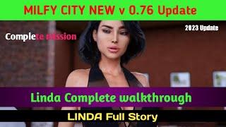 milfy city { v 0.76 update }  LINDA Complete  Walkthrough  Linda full Story  #whatagaming