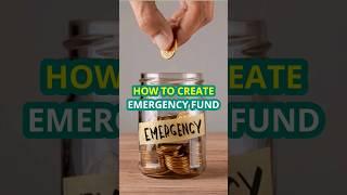 How to create #emergencyfund #emergencyfundssavings