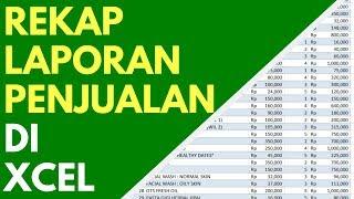 REKAP LAPORAN DATA PENJUALAN RATUSAN PRODUK DI MICROSOFT EXCEL - TEACH ID