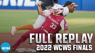 Oklahoma vs. Texas 2022 Womens College World Series Finals Game 1  FULL REPLAY