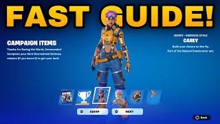 How To COMPLETE ALL CAREY NATURAL CONSTRUCTOR PACK QUESTS CHALLENGES in Fortnite Quests Guide