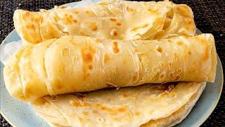 You have Flour Butter and Milk Make this Super Soft and Rich Layered Chapati  Soft Paratha  Roti