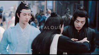 the untamed 陈情令  lan wangji and wei wuxian - jealous