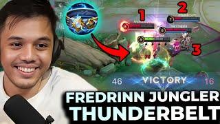 Harus Klen Coba Nih Fredrinn Pake ThunderBelt Jadi Makin Gila Buat Jungler - Mobile Legends