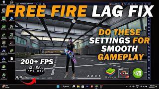 BLUESTACKS Free Fire Lag fix  Get 200+ FPS & Smooth Gameplay In Any Laptop