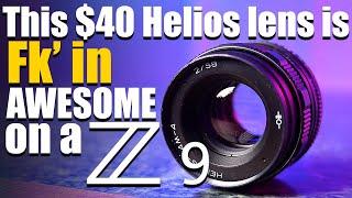 Expensive Camera Cheap Lens Challenge  Helios 44 Nikon Z9  GET THIS LENS