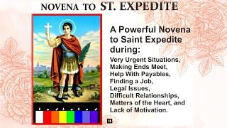 NOVENA TO SAINT EXPEDITE for Urgent Cases