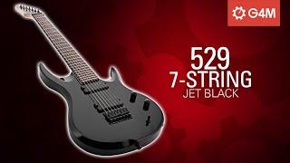 SOUNDCHECK G4M 529 Electric Guitar 7-String Jet Black  Gear4music Guitars