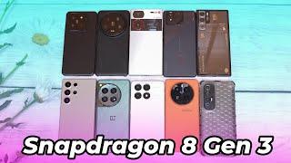 Tổng hợp các máy Snapdragon 8 Gen 3 hiệu năng từ yếu đến mạnh Nên mua máy nào?