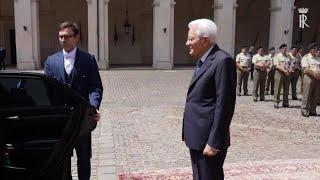 Mattarella incontra il Presidente della Repubblica di Finlandia Stubb laccoglienza al Quirinale