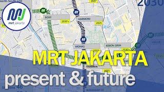 ANIMATION of the MRT Jakarta lines and future plans 2021 