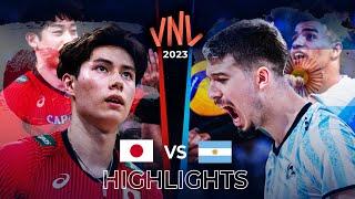 JAPAN vs ARGENTINA  Highlights  Mens VNL 2023