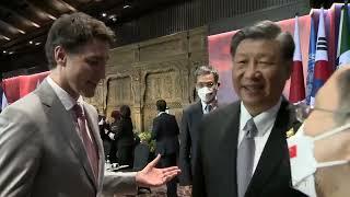 Chinese President Xi confronts Justin Trudeau over G20 talks being leaked to the press