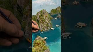 Coron Palawan Diorama  Visit this channel for the full Diorama tutorial #diy #diorama #palawan