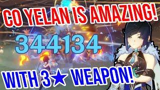 C0 Yelan is META DEFINING 3 Weapon Showcase Genshin Impact