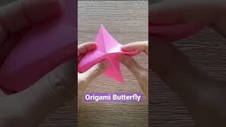 Easy origami butterfly  #shorts