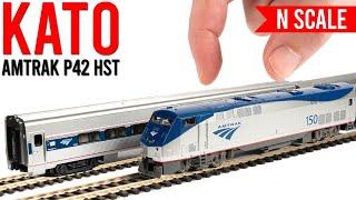 Trying American N Scale  Kato Amtrak P42 Train Pack  Unboxing & Review