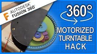 DIY Motorized Turntable from an old TV stand - Practical 3D Printing with Fusion 360