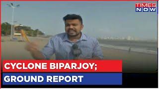 Cyclone Biparjoy Ground Report  Beaches Vacant In Mumbai After IMD Issues Yellow Alert Latest News