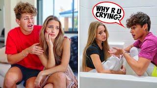 RANDOMLY CRYING THROUGHOUT THE DAY PRANK