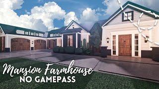 roblox bloxburg large family modern farmhouse ┊ 86k ┊ layout ┊ no gamepass ┊꒰ speedbuild ꒱