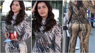 Rashi Khanna Spotted On Airport  Rashi Khanna Sexy Figure  Rashi Khanna Hot Video 