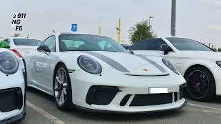 Porsche 911 GT3 Touring drive to Al Qudra - Pure sound  4K
