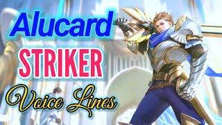 Alucard - Lightborn Striker skin voice lines and quotes - dialogues Mobile Legends Noygen