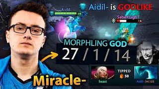 MIRACLE Morphling is just ANOTHER LEVEL destroyed SaberLight dota 2